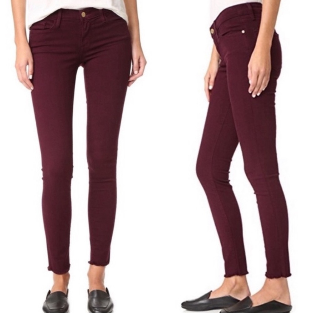 Frame Le Skinny de Jeanne Mahogany Wash